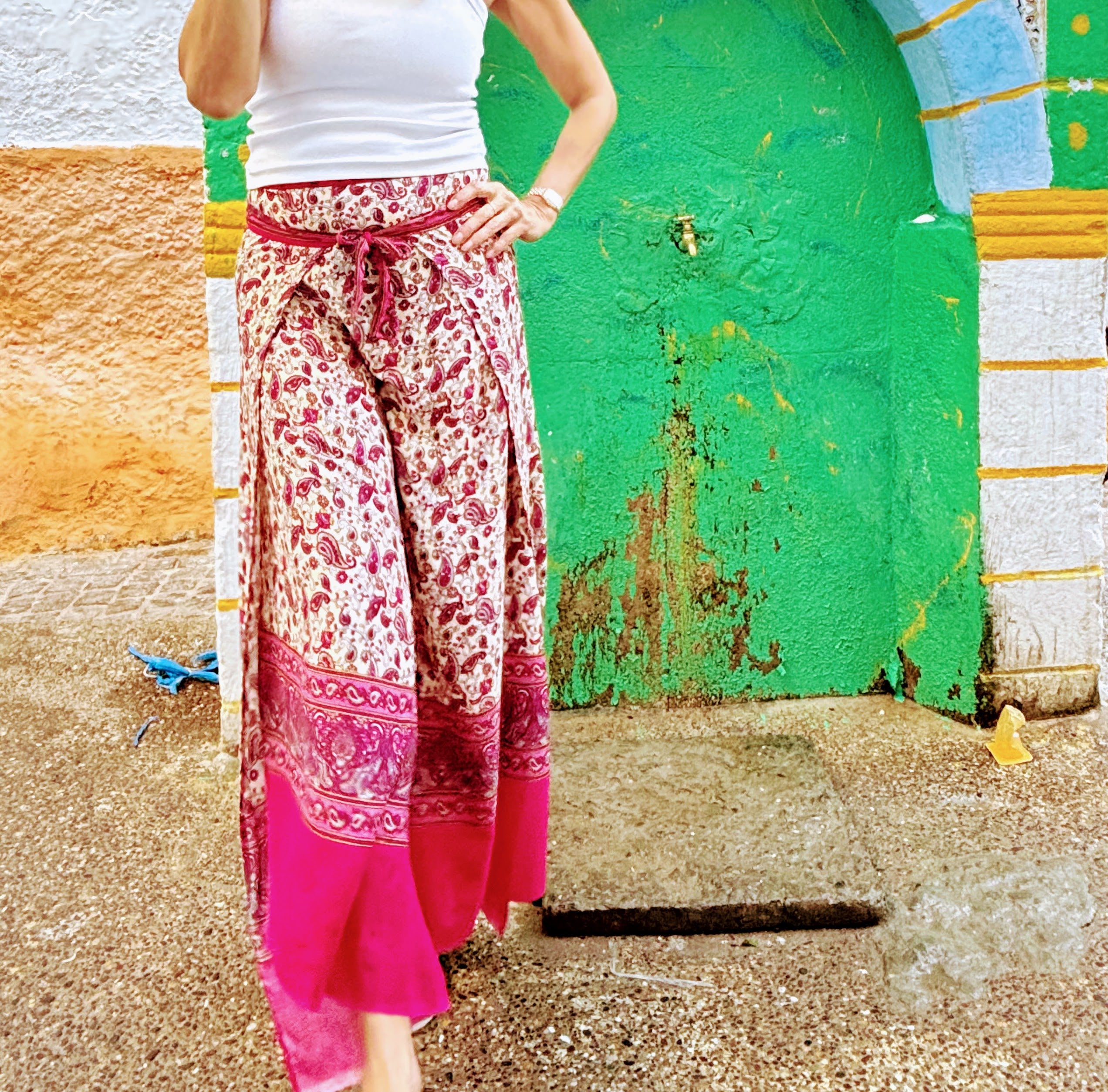 Moroccan Wrap Trousers Pink